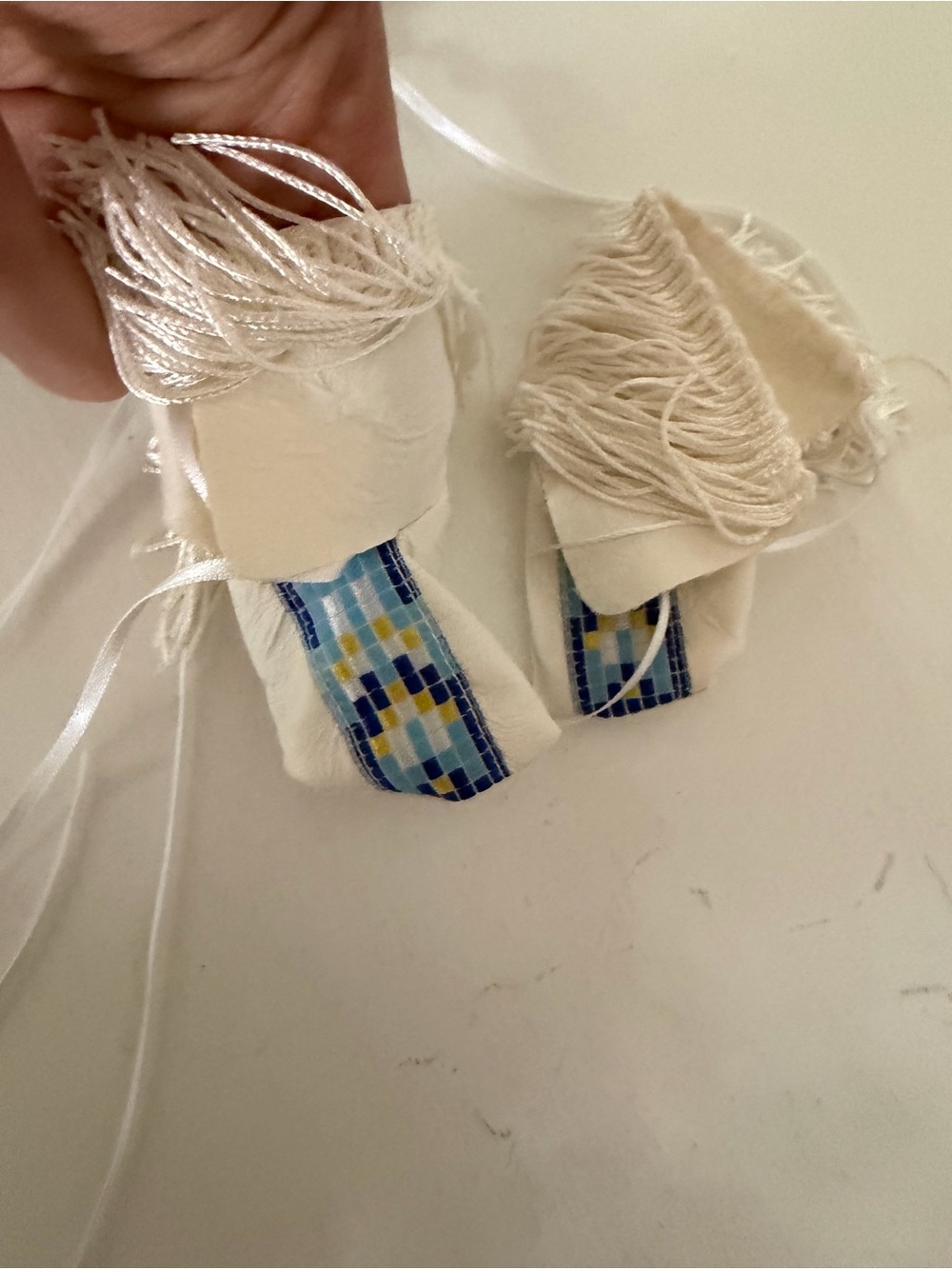 Retired American Girl Kaya’s Blue and Gold Jingle Fringe Dance Costume - Picture 8 of 8